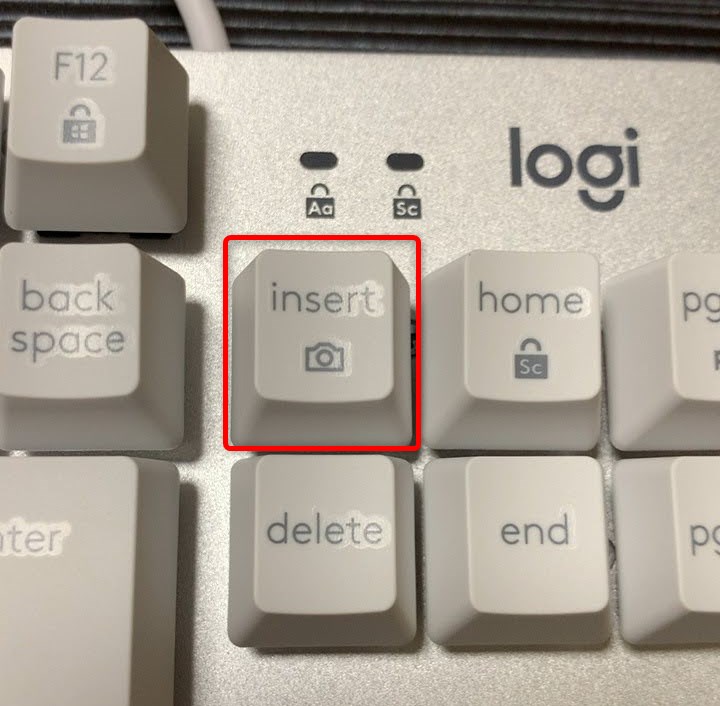K835OWRのPrintScreen(スクリーンショット)キー